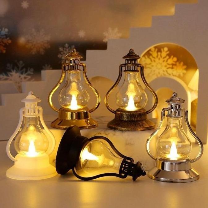 LEZA Vinnatsu Lampu Lilin LED Lebaran Souvenir Lentera Ramadhan Lampu Lentera Ramadhan Antik Dekoras