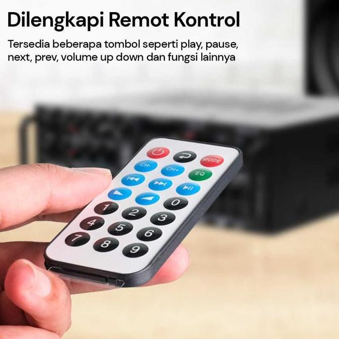 Sunbuck Bluetooth EQ Amplifier Karaoke Mixer Audio FM
