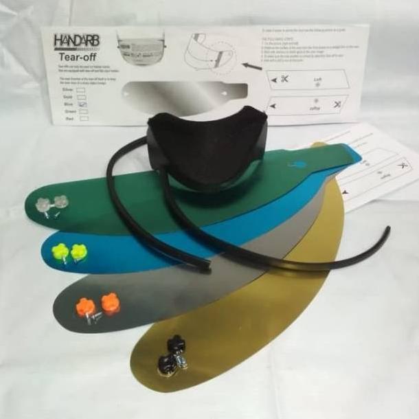 Paket tear off + post + talang air + chin guard pnp helm kyt rc7, k2r, r10, kbc, thx, mds viktory