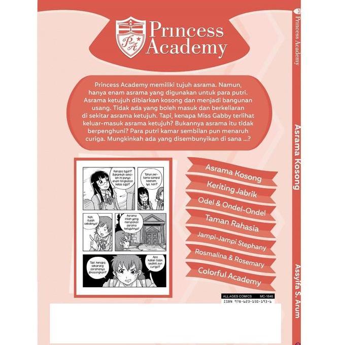 Komik Princess Academy : Asrama Kosong - Buku Komik Anak Muffin Graphics