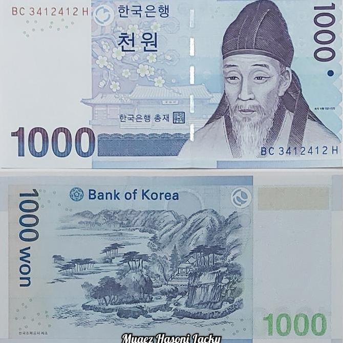 Korea Selatan Won Pecahan 1000 Original
