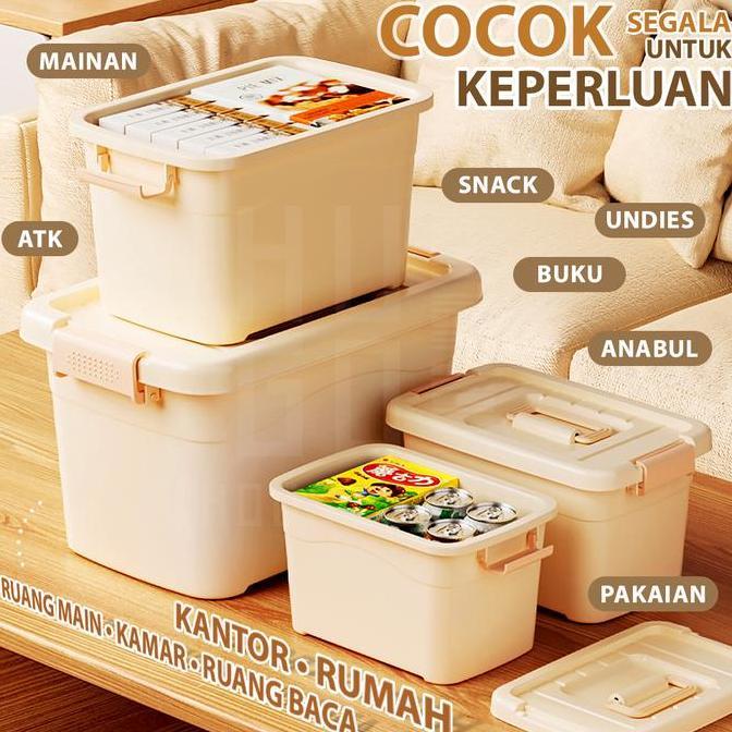 Kontainer Box Storage Organizer Box Tempat Penyimpanan Besar Jumbo Multifungsi Kontainer Plastik All