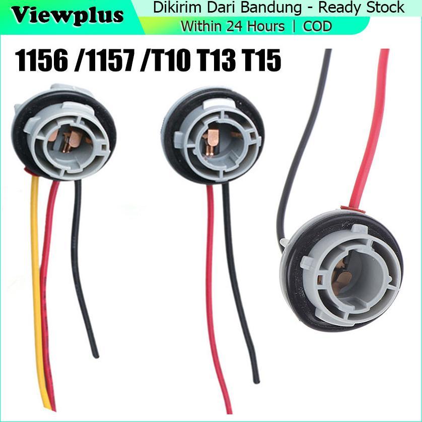 Soket Lampu Sein Mobil Fitting Bohlam Rem Sen Kaki 2 Kaki 3 1156 / 1157 / T10 / T13 / T15 Untuk Rem 