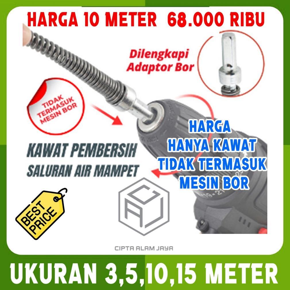 Kawat baja pembersih saluran air mampet