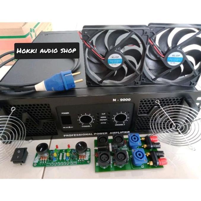 Bok power amplifier tipe N9000 lengkap aksesoris ukuran 3U Box power amplifier N9000 lengkap dengan 