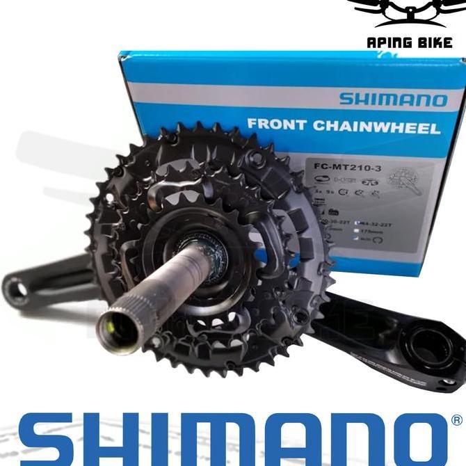 Crank SHIMANO ALIVIO FC-MT210-3 3 Speed W/O Cover Hollowtech 2 HT2