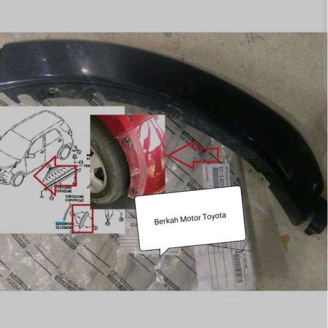 JumajumaStore- Over Fender Spoiler Depan Rush Terios 2006 2008 2009 2010 Original Diskon