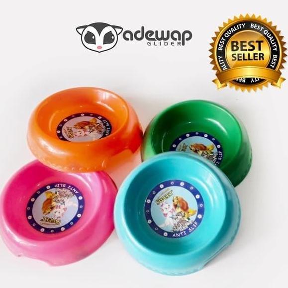 Tempat Makan bulat tatakan karet Sugar Glider, Landak Mini, Hamster