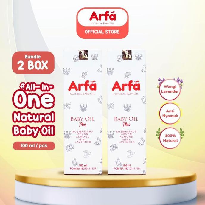janisetyovikgeh - arfa natural baby oil 2 botol - baby body massage oil