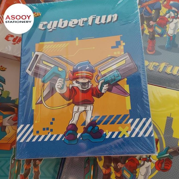 Book- Buku Tulis Kiky 38 Lembar (Isi 10 Buku) ,Motif Di Dalam Garis Tanpa Gambar