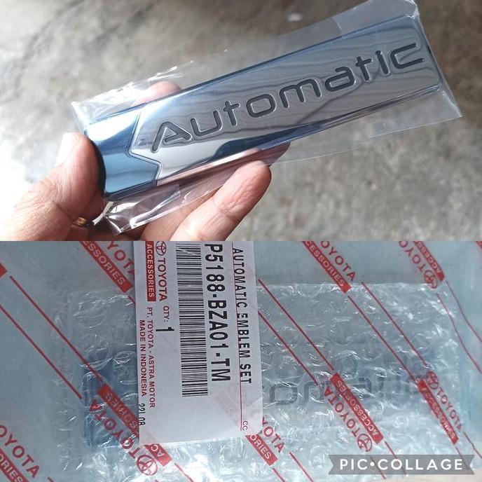 prasongko.jd- Emblem AUTOMATIC aslinya avanza original. toyota Diskon