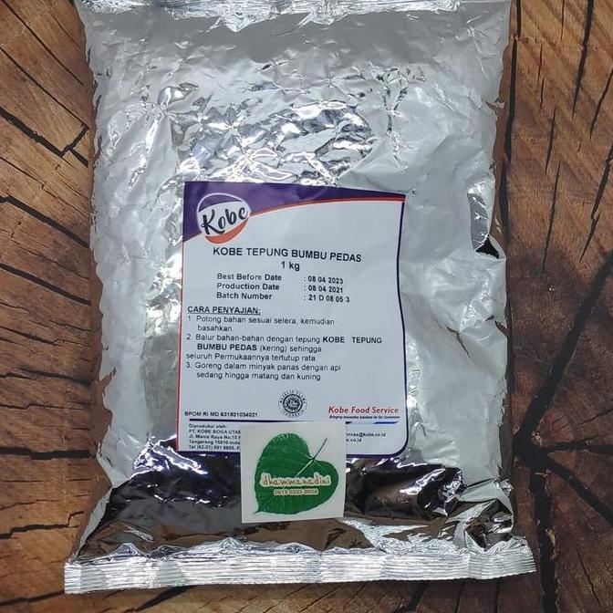 Kriuk- Tepung Bumbu Pedas Kobe 1 Kg/Spicy Coating Mix/Pedes Cabe Cabai