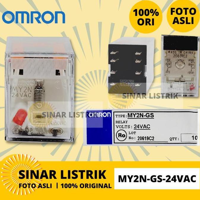 cvfolka OMRON RELAY MY2N-GS-24VAC MY2N GS 24VAC 8PIN