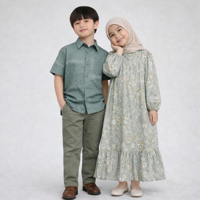 By Dolla - (Anak Perempuan & Laki-Laki) Sakinah Series Sarimbit Kids - Gamis Anak Koko Anak Sarimbit