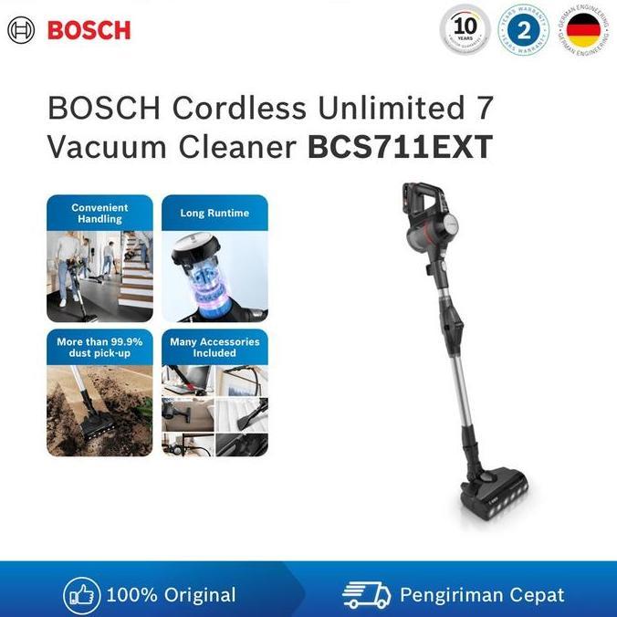 BOSCH BCS711EXT CORDLESS VACUUM CLEANER UNLIMITED 7