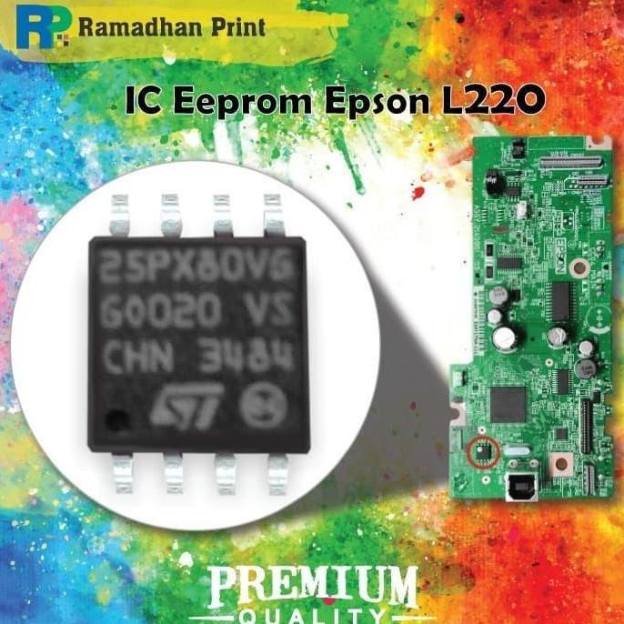 Terbaru IC Eprom Eeprom Epson L220 Reset Counter Resetter Board Printer L220 ramadhanp Buru Order