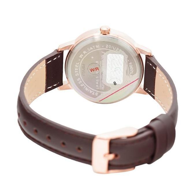 Sanesa.Grosirtoko - Jam Tangan Wanita Alexandre Christie Primo Ac 1007 Ldlrgsl Silver Dial Dark Brow