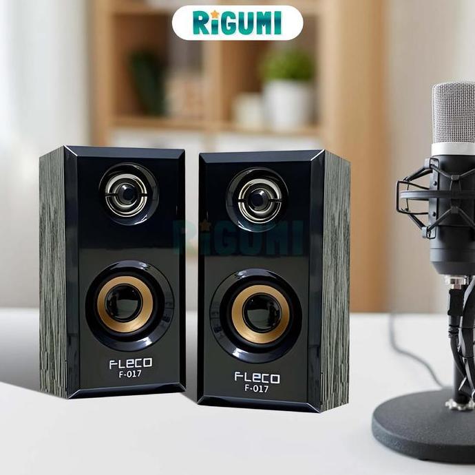 gacorrriki / Speaker FLECO F-017 Mini Bass Powerfull Speaker Aktif Suara Jernih USB Plug and Play Un