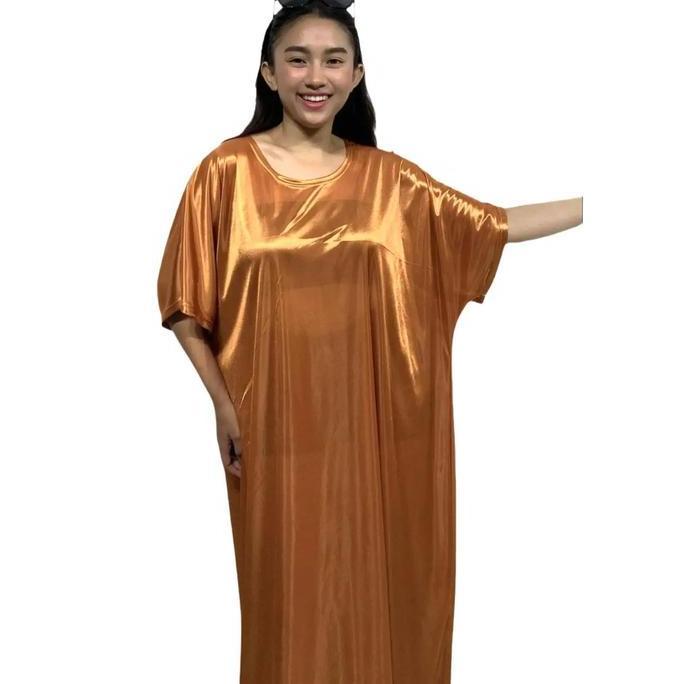 Nerine - DRESS MONIE - Dress transparan  - baju daster  Tidur  dinas malam Wanita polos bahan silky 