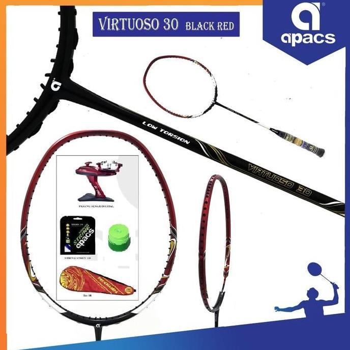 mercusuar.cv PAKET APACS VIRTUOSO 30 RAKET BADMINTON ORIGINAL Diskon