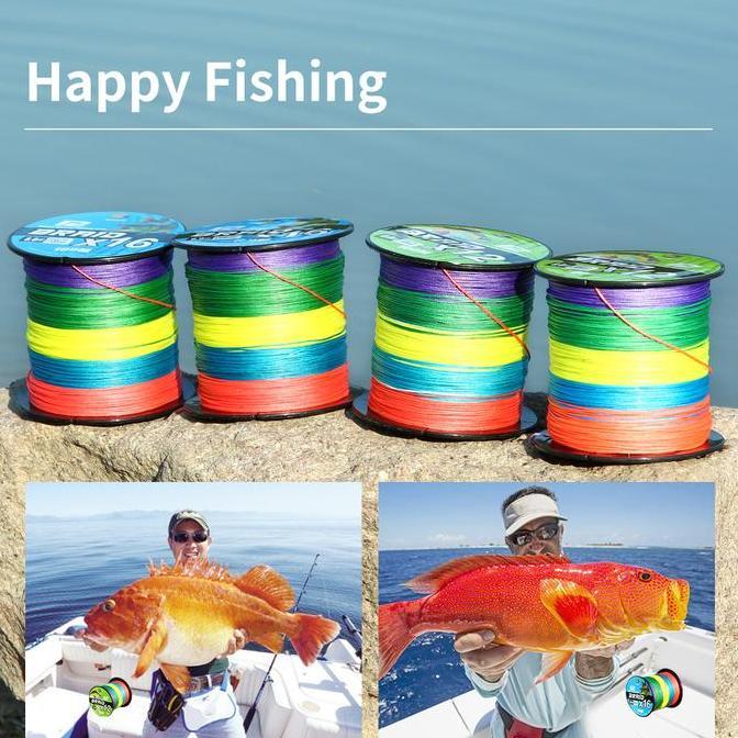 Benang PE X12 X16 Lure Pancing Jepang Braided Garis Profesional 100M Senar Pancing Strength 11kg-115