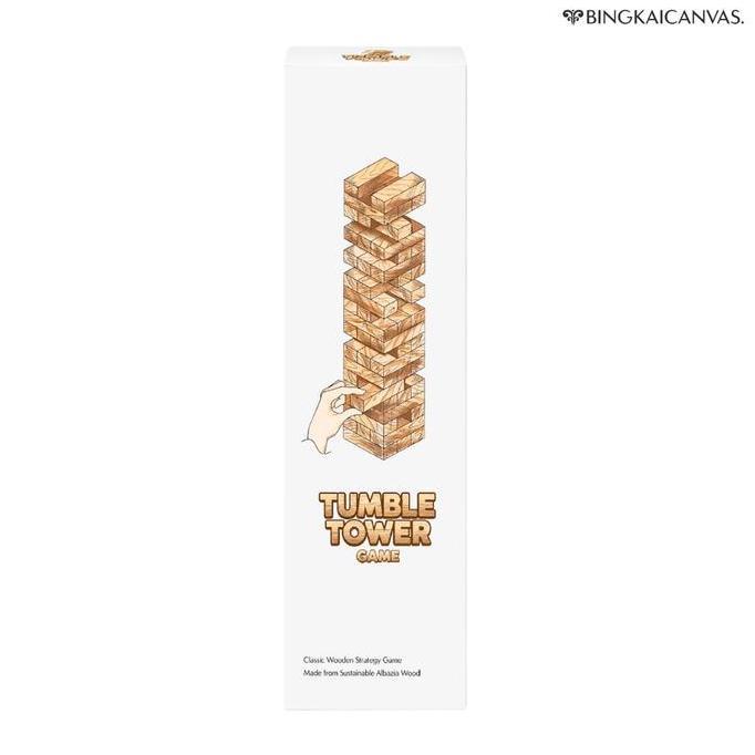 Promo Tumble Tower Truth Or Dare Game Kayu Mainan Jenga Dewasa & Keluarga | Party Game Seru Cod