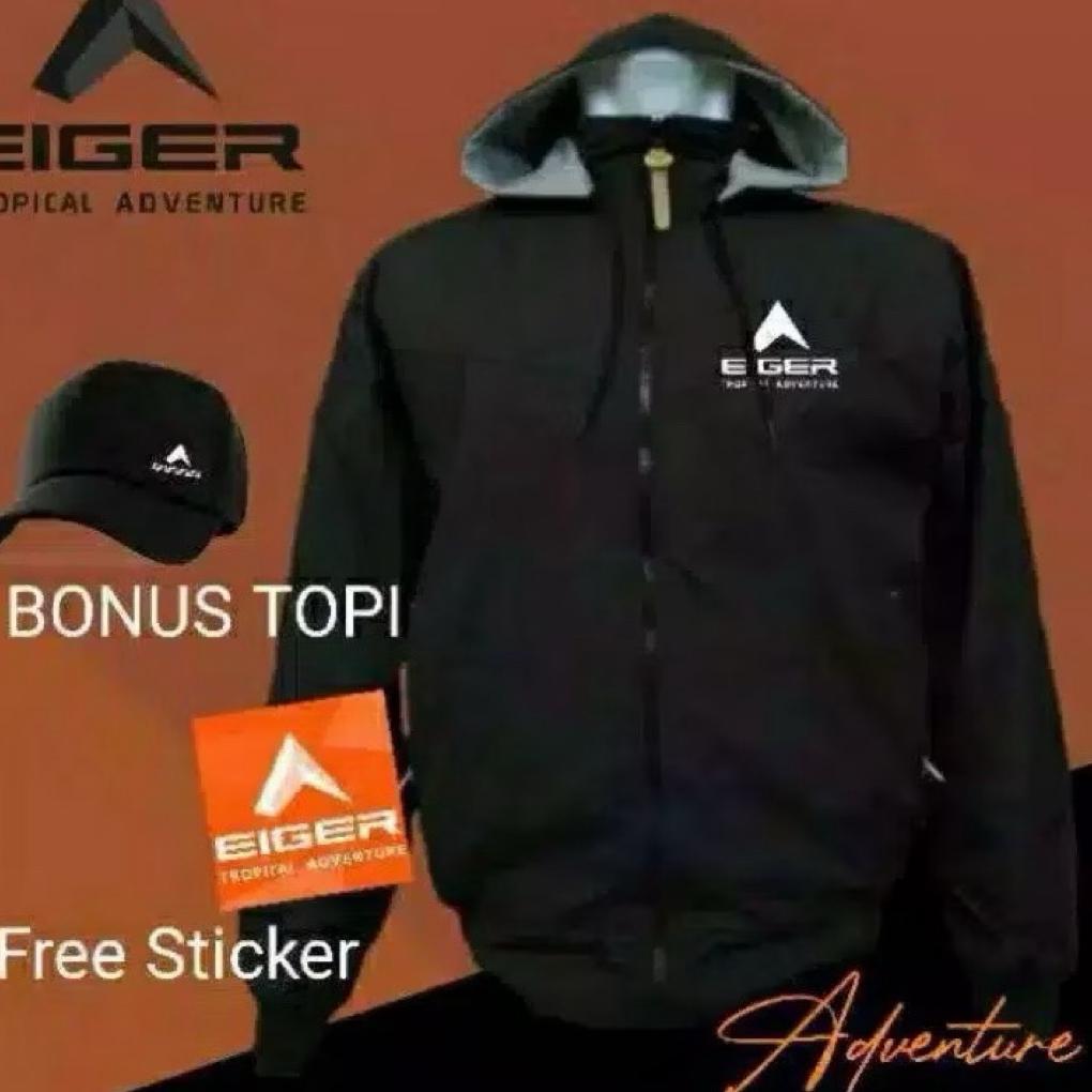 [Cod] Jaket Parasut Gunung Eiger - Bonus Topi