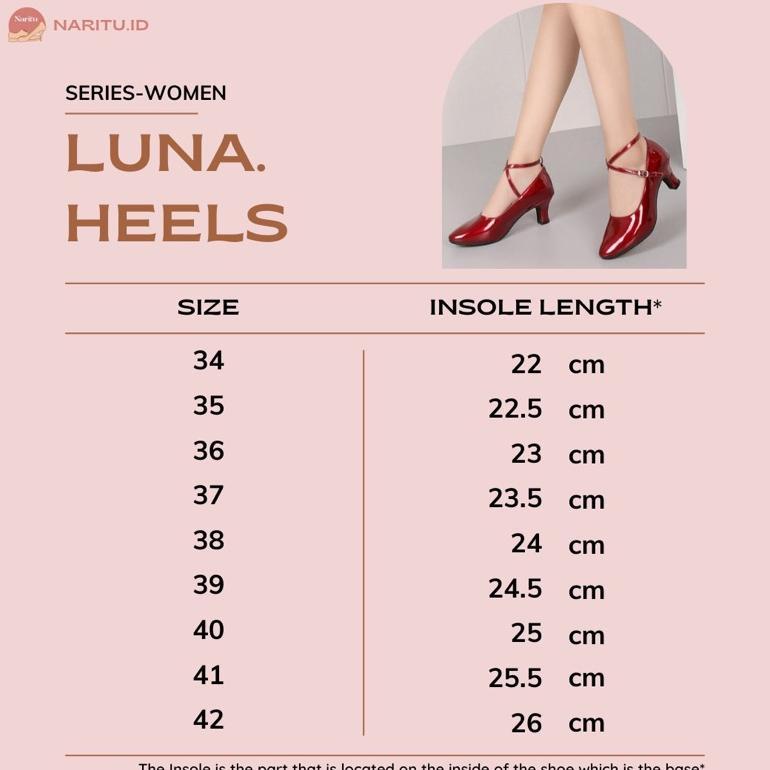 NEW NARITU WOMEN - LUNA DANCE HEELS / LATIN DANCE / LINE DANCE SHOES
