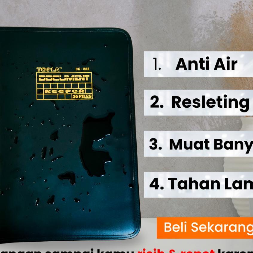 Map Ijazah Dokumen Keeper Resleting Anti Air Isi 40 60 Document Sertifikat File Folder Organizer