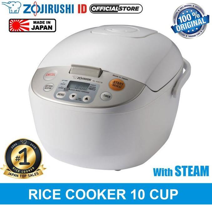 Tronix- Zojirushi Rice Cooker Ikai 1.8 Liter Nl-Aaq18 Made In With Steamer