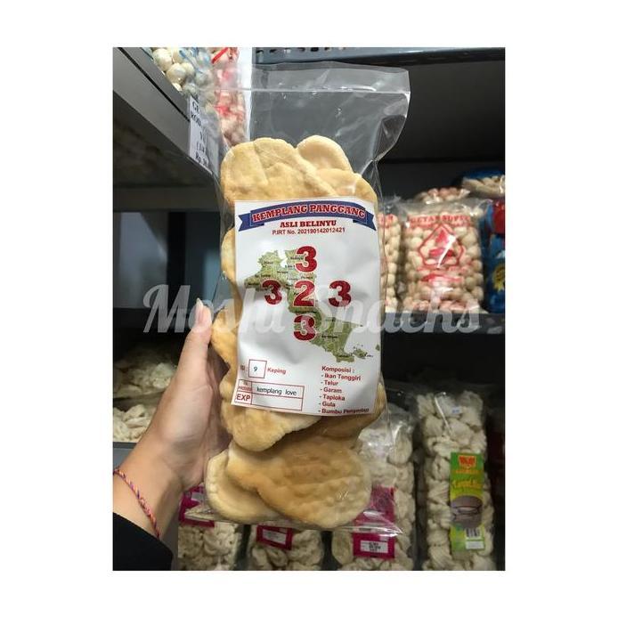Ready Kemplang Panggang 323 Love isi 9 Asli Bangka / Kerupuk Bangka