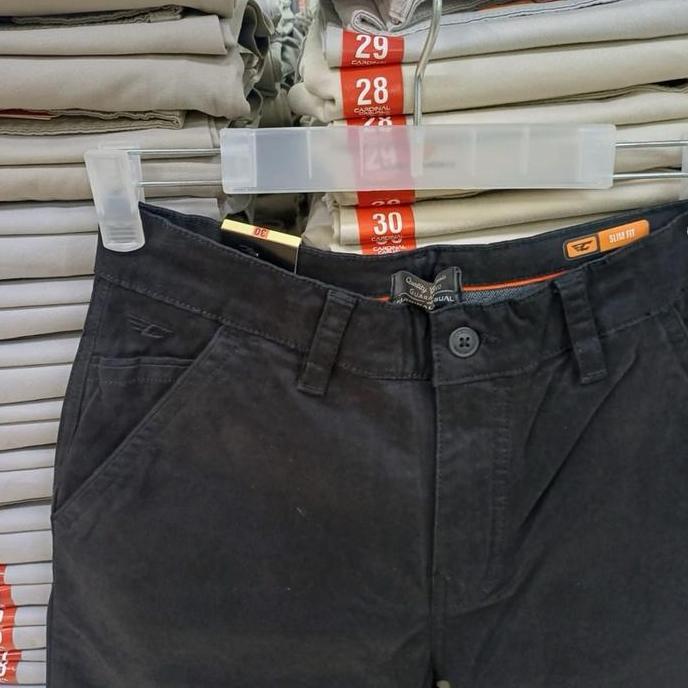 CELANA PENDEK CARDINAL CASUAL ORIGINAL SLIMFIT WARNA HITAM