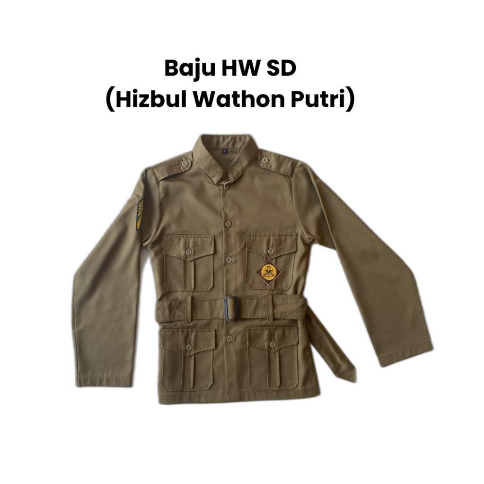 Gratong Baju Seragam Putri Hw Hizbul Wathon Muhammadiyah Wanita  Sd