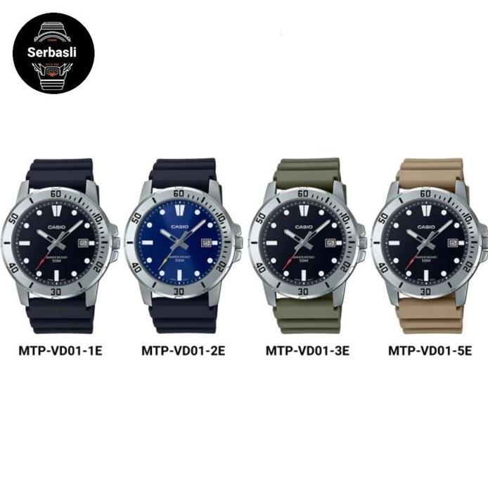 Jam Tangan Casio Pria MTP-VD01 Original