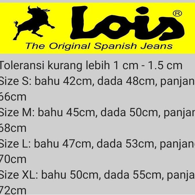 JAKET DENIM MERK LOIS ORIGINAL REGULER TERBARU HITAM