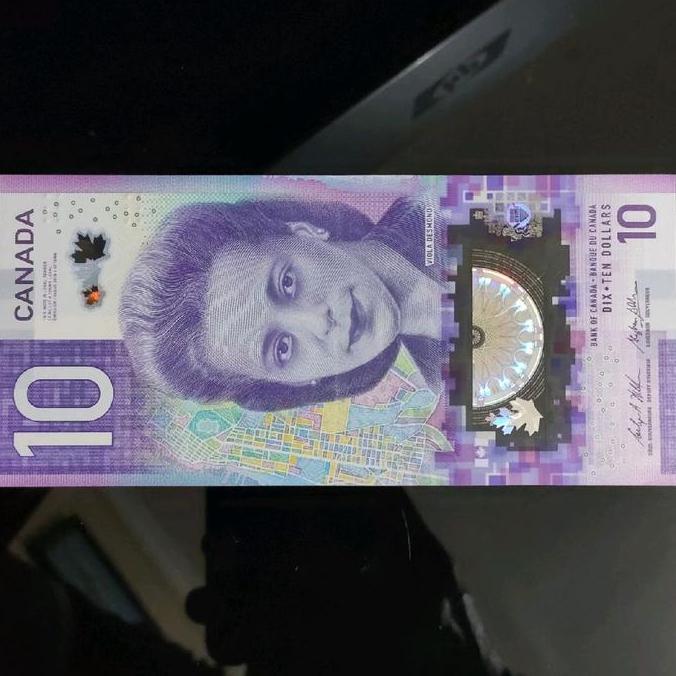 Canada 10 Dollars 2018 Polymer Design, Viola Desmond, Prefix. FFC