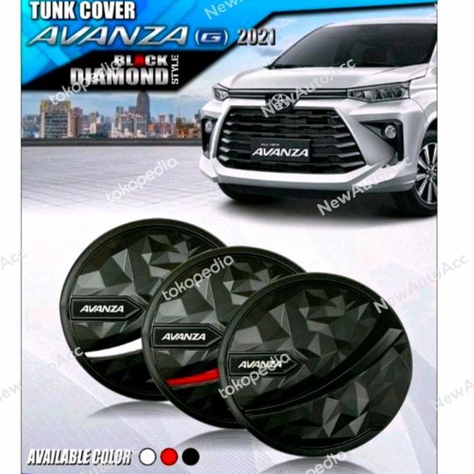 // TANK COVER HITAM DOFF AVANZA 2022 *