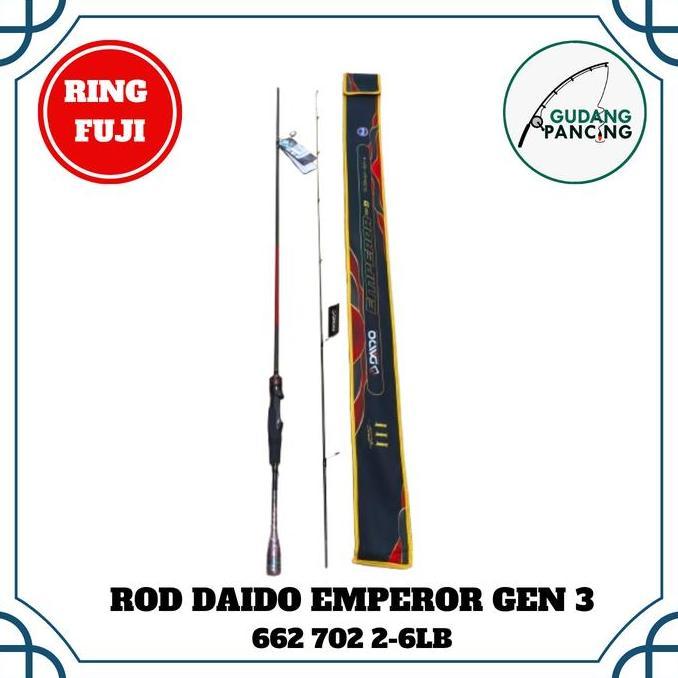 Rod / Joran Pancing Daido EMPEROR PRO III SP662 SP702 BC702 2-6LB UL