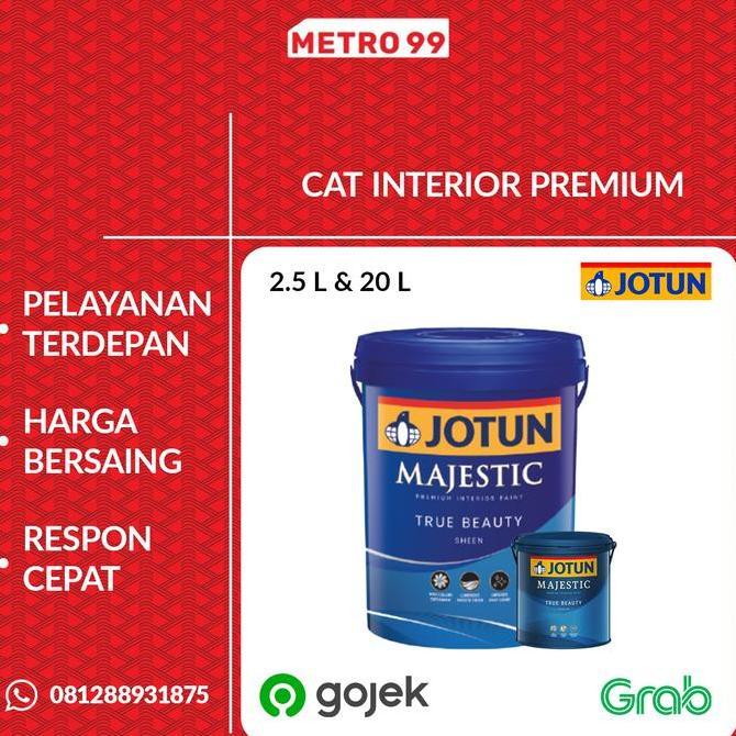 '' CAT TEMBOK JOTUN MAJESTIC TRUE BEAUTY SHEEN PUTIH (CHI) 20 LITER //