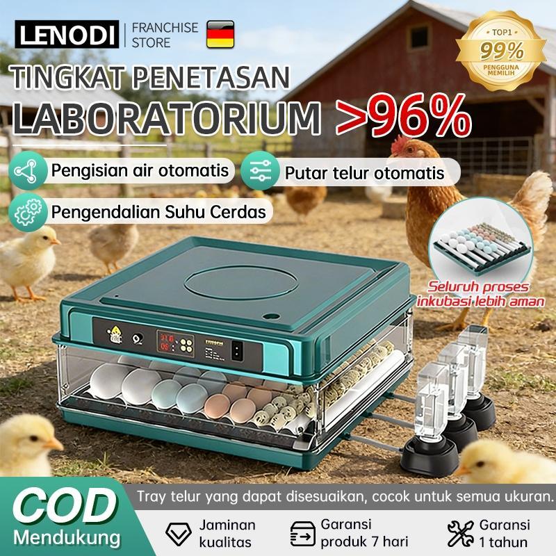130 Buah, 64 Buah, 38 Buah, 24 Buah Inkubator Otomatis Penuh Inkubator Ayam Cerdas Tempat Tidur Air 