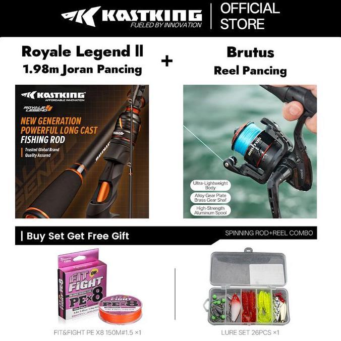 [OFFICIAL] KASTKING Joran Pancing 1 SET=Royale Legend ll 1.98M Joran Pancing + Brutus 2000-5000 Reel