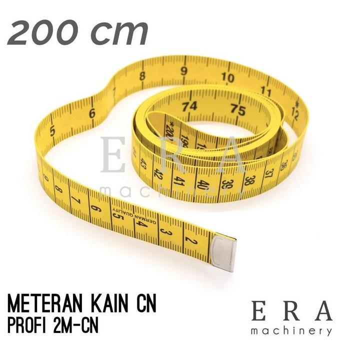 Meteran Jahit Kain PROFI 200CM / 2M Kuning Lebar Jerman Quality CN