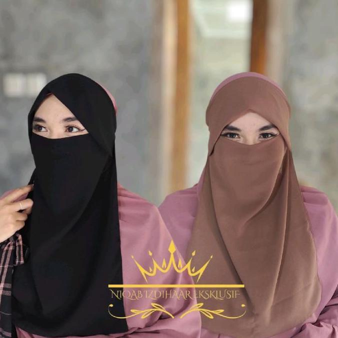 cadar niqab milaya poni polos Ceruty Nyaman Cadar Panjang Niqab Muslim Milaya polos ni qob