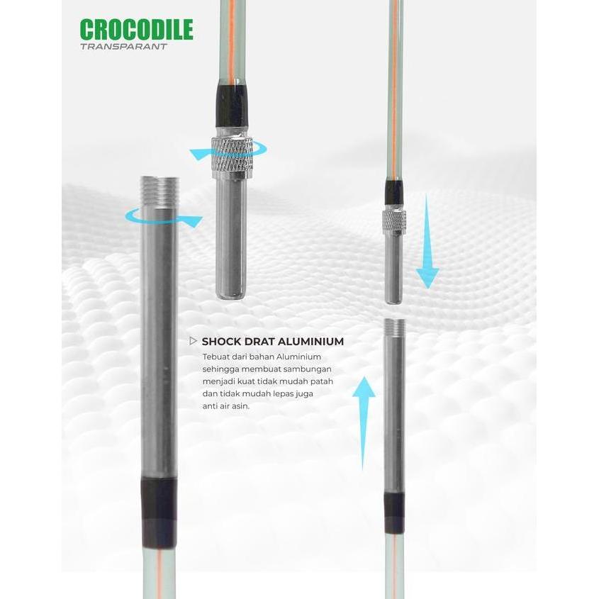 Mano- Joran Spinning Fiber Transparan Croile (Sambung Drat) 210Cm