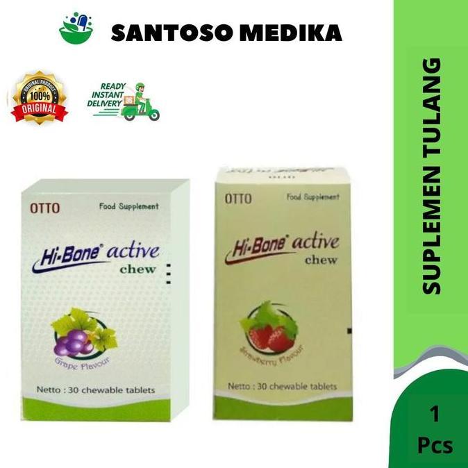 HI-BONE ACTIVE CHEW STRAWBERRY & ANGGUR - SUPLEMEN TULANG