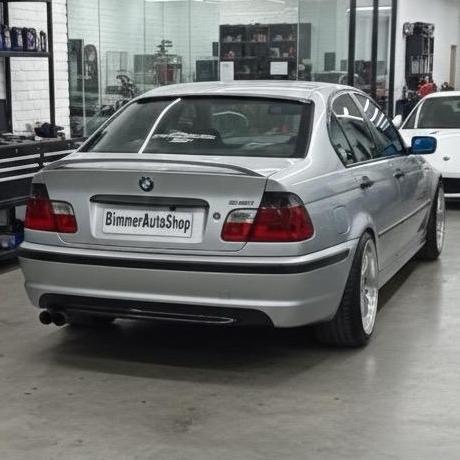 Murah Wing Spoiler Bmw E46 Hamann Style Plastik Abs (1998-2004) Coupe Dan Sedan*