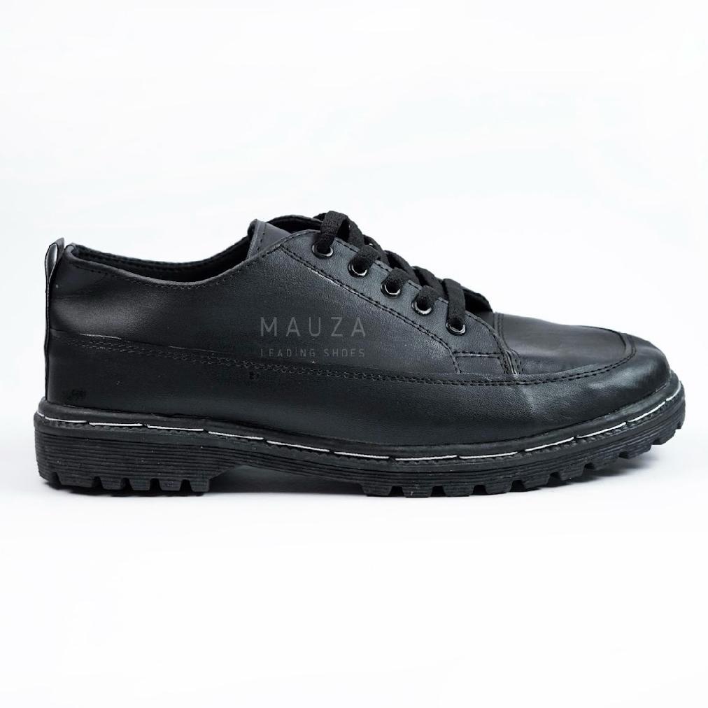 Diskon Sepatu Pria Docmart Tali Hitam Kulit Sintetis