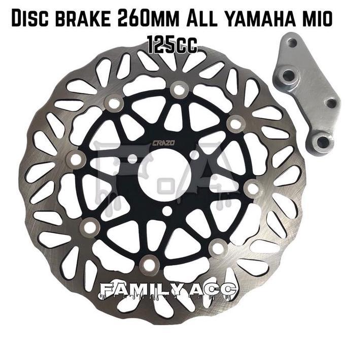 fariscees12 PIRINGAN CAKRAM DISC DEPAN 260MM COPY TDR/ PSM VARIASI ALL YAMAHA 125CC MIO SOUL GT 125/