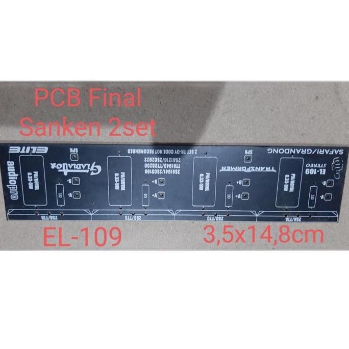 best seller] PCB Final Sanken 2 set | PCB TR transistor Final 2set | EL-109