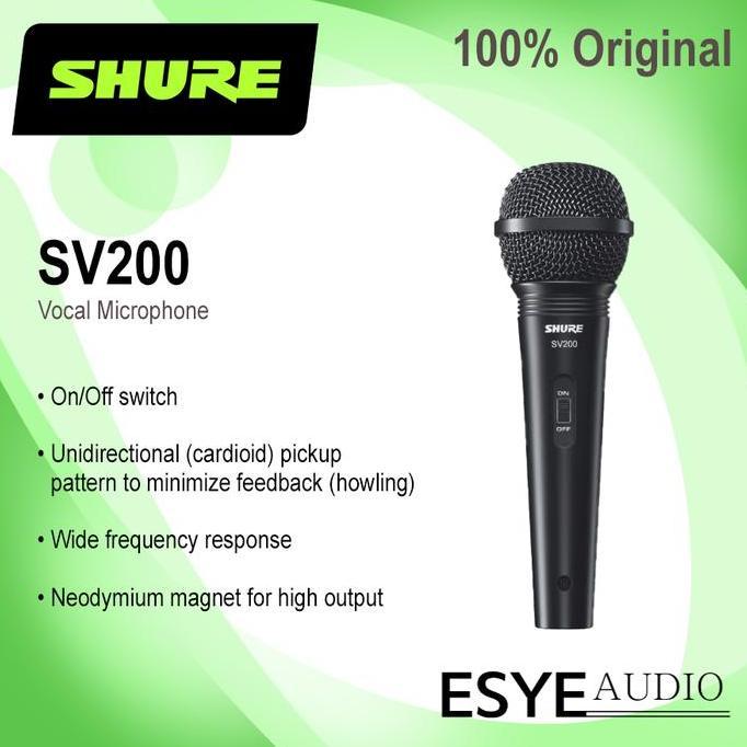 SHURE SV 200 SV200 SV-200 Vocal Microphone Original